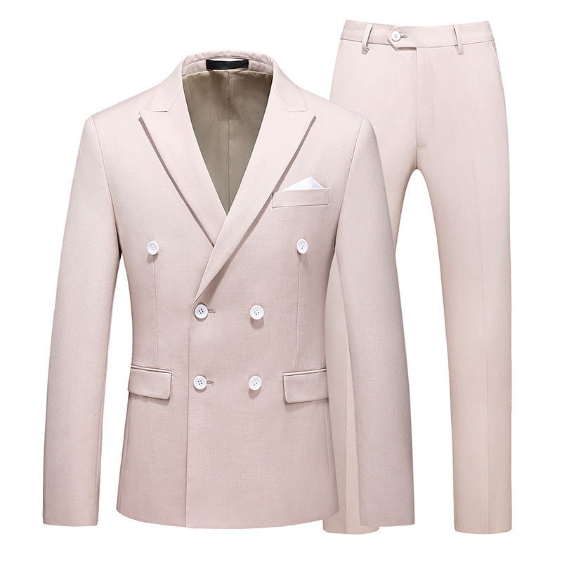 Men's 2 Piece Double Breasted Suit Slim Fit Tuxedo Blazer and Pants for Wedding Prom Homecoming