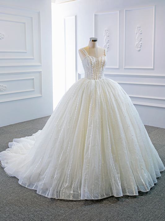 Luxury Model Sweetheart Ball Gown Wedding Dress 66960