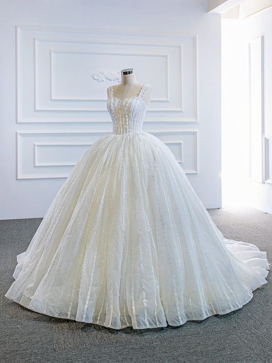 Luxury Model Sweetheart Ball Gown Wedding Dress 66960