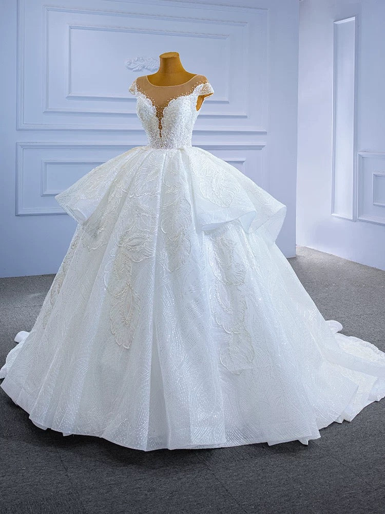Luxury Model Ball Gown Sleeveless Wedding Dresses 67306
