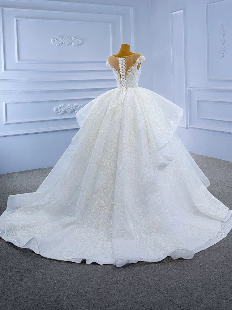 Luxury Model Ball Gown Sleeveless Wedding Dresses 67306