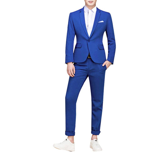 Men's Suit Single-Breasted One Button Center Vent 2 Pieces Slim Fit Formal Suits
