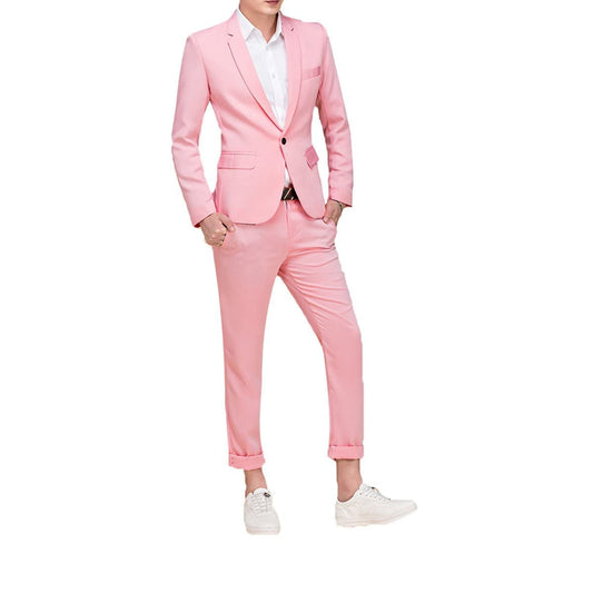Men's Suit Single-Breasted One Button Center Vent 2 Pieces Slim Fit Formal Suits