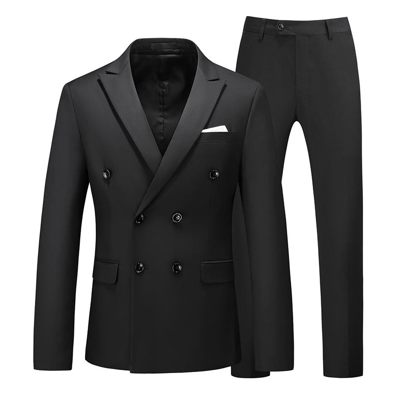Men's 2 Piece Double Breasted Suit Slim Fit Tuxedo Blazer and Pants for Wedding Prom Homecoming