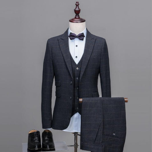 Custom Made Men Suit Jacket Vest Pant Men Suit 17