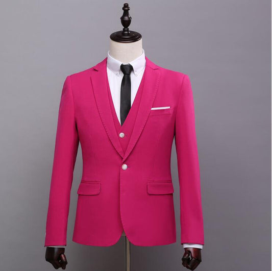 Custom Made Men Suit Jacket Vest Pant Men Suit 19