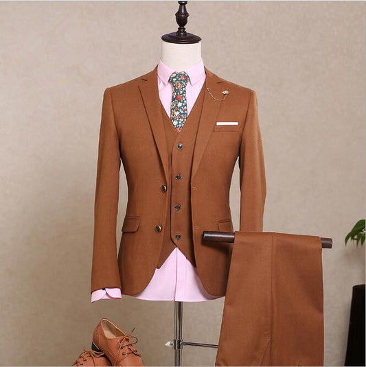 Custom Made Men Suit Jacket Vest Pant Men Suit 2