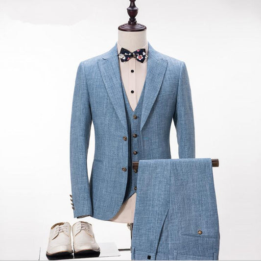 Custom Made Men Suit Jacket Vest and Pant Men Suit 023