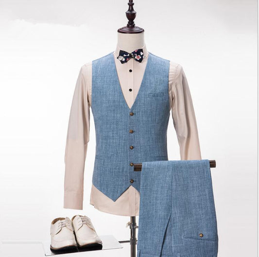 Custom Made Men Suit Jacket Vest and Pant Men Suit 023