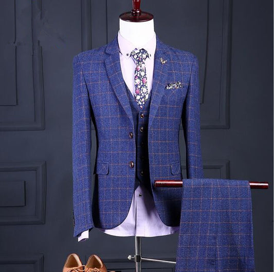 Custom Made Men Suit Jacket Vest Pant Men Suit 7