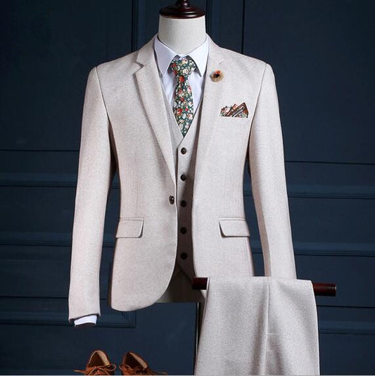 Custom Made Men Suit Jacket Vest Pant Men Suit 11