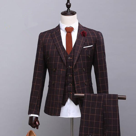 Custom Made Men Suit Jacket Vest Pant Men Suit 14